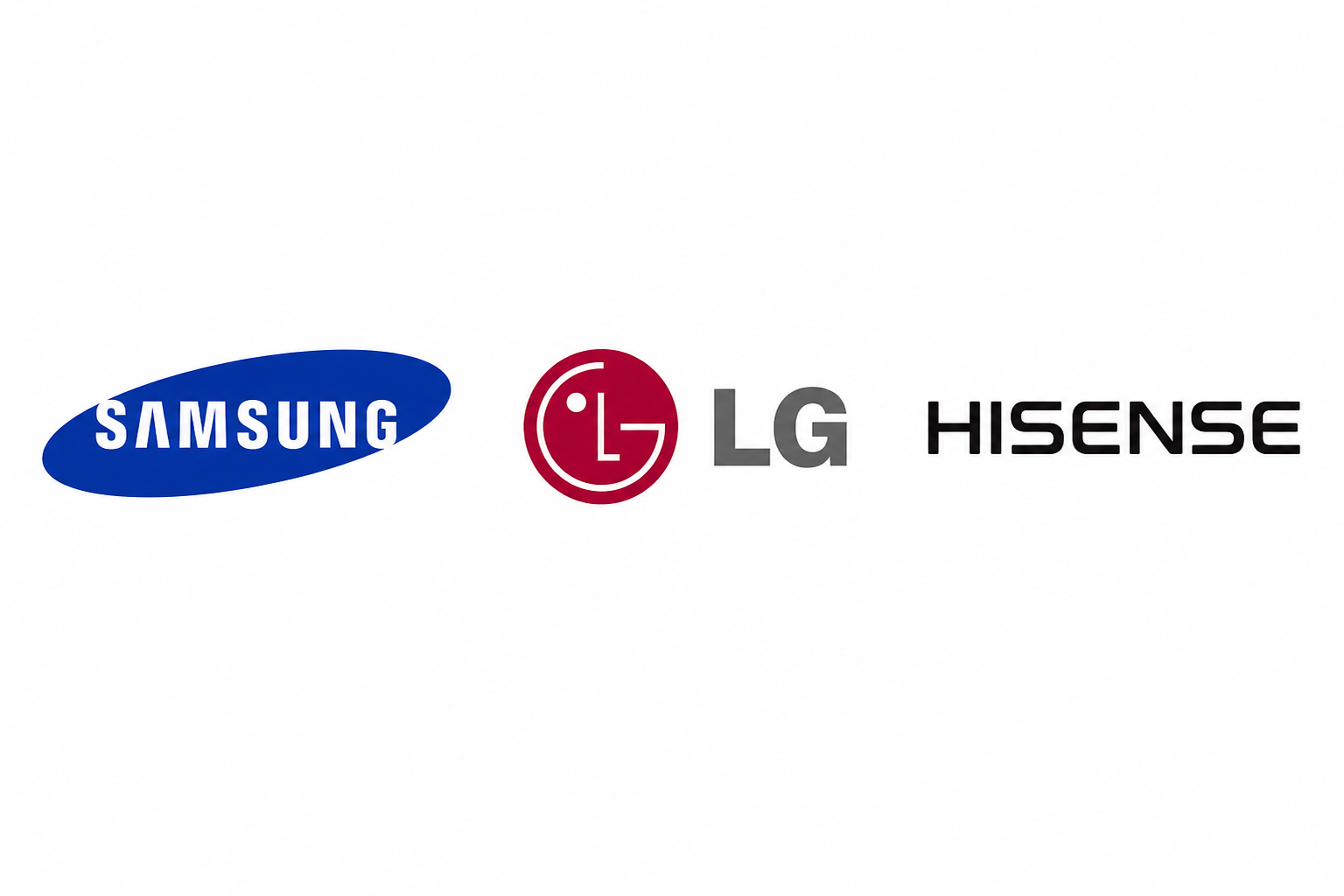 Samsung, LG, Hisense